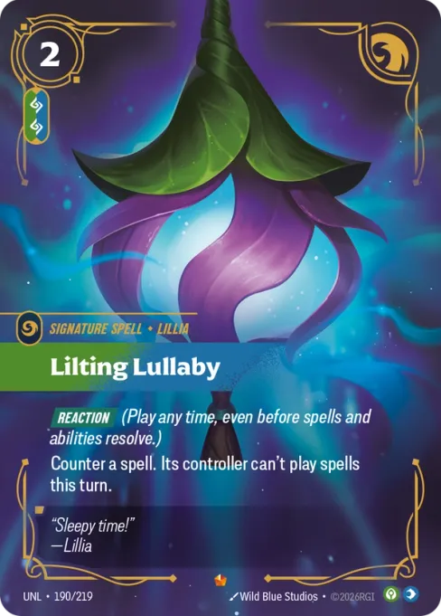 Lilting Lullaby, UNL-190/219