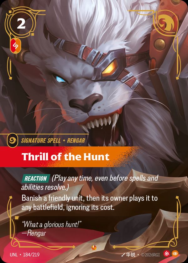 Thrill of the Hunt — Riftbound card