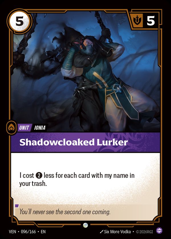 Shadowblade Lurker — Riftbound card