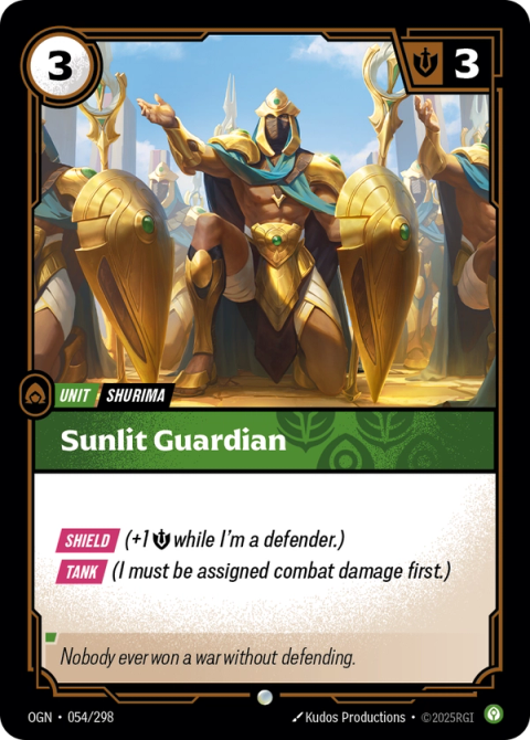 Sunlit Guardian — Origins #054, art by Kudos Productions