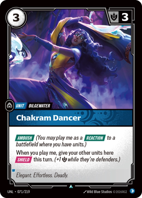Chakram Dancer — Unleashed #071, art by Wild Blue Studios