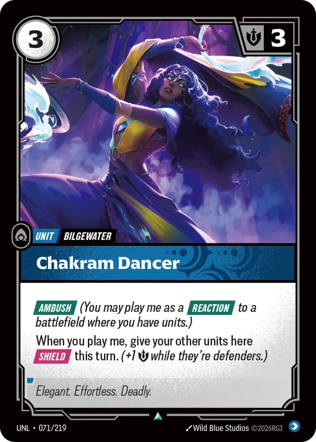 Chakram Dancer Riftbound card (UNL-071/219)