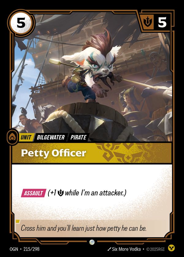 Petty Officer — Riftbound card