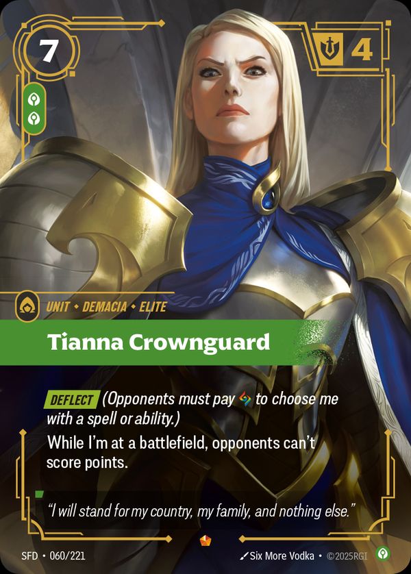 Tianna Crownguard — Riftbound card