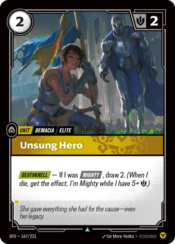 Unsung Hero OPP-167 Promo / special printing