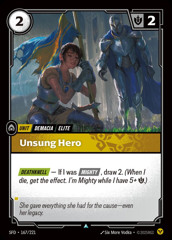 Unsung Hero — Riftbound card