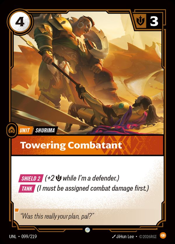 Towering Combatant — Riftbound card