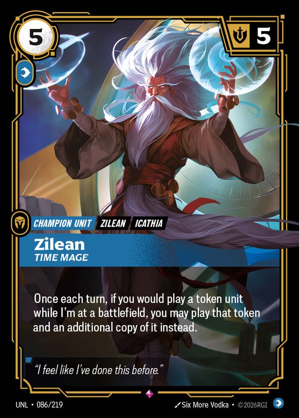 Zilean, Time Mage — Riftbound card