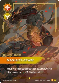 Matriarch of War, Vendetta