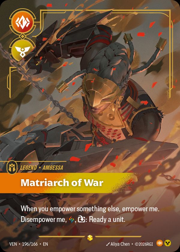 Ambessa, Matriarch of War (Overnumbered) — Riftbound card
