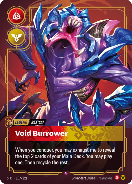 Legend Rek'Sai, Void Burrower — Rek'Sai Aggro deck by MICE Ramekiano at RQ Utrecht