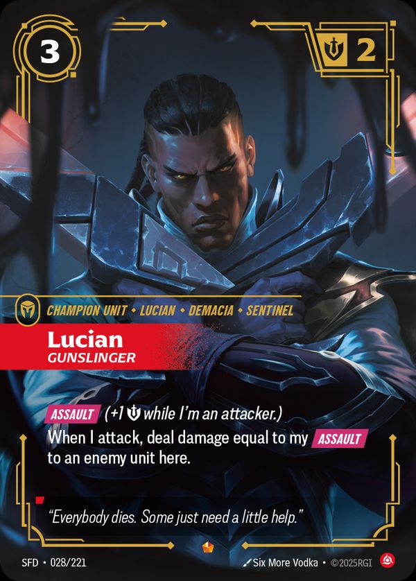 Lucian, Gunslinger — Riftbound card