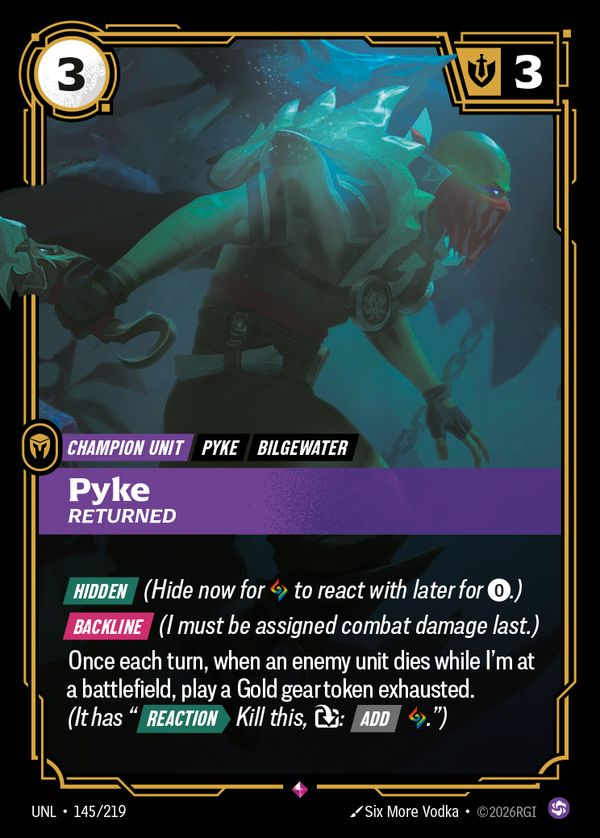 Pyke, Returned — Riftbound card