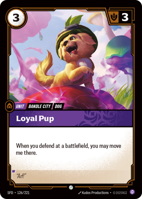 Loyal Pup — Spiritforged #126, art by Kudos Productions