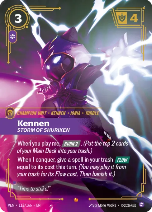 Kennen, Storm of Shuriken, VEN-113/166