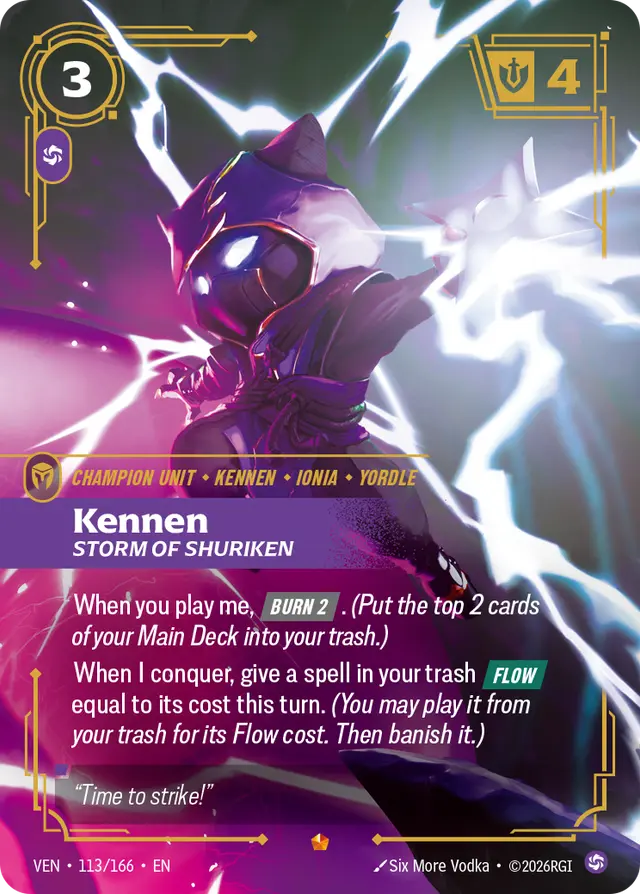 Kennen, Storm of Shuriken, Champion card