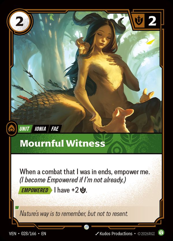 Mournful Witness — Riftbound card