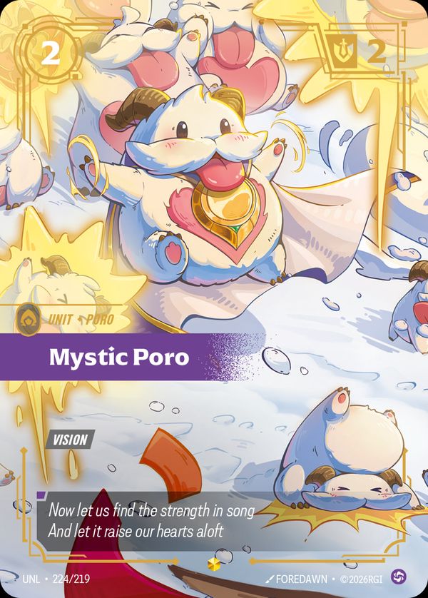 Mystic Poro (Overnumbered) — Riftbound card