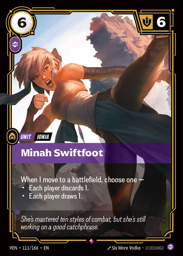 Minah Swiftfoot — Riftbound card