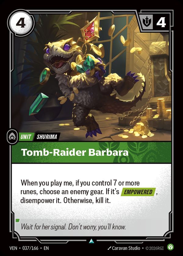 Tomb-Raider Barbara — Riftbound card