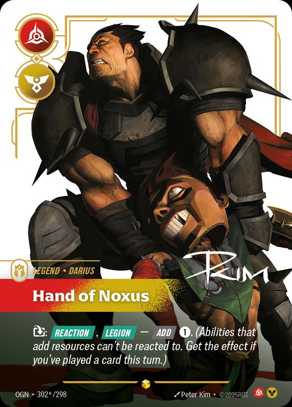 Darius, Hand of Noxus (Signature) — Riftbound card