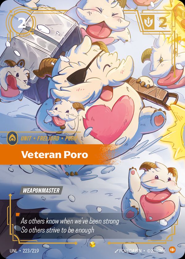 Veteran Poro (Overnumbered) — Riftbound card