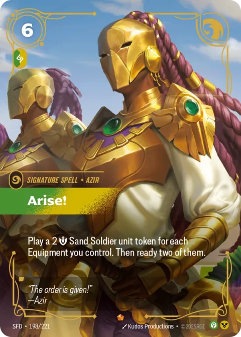 Arise! SFD-198 영어판 카드 이미지