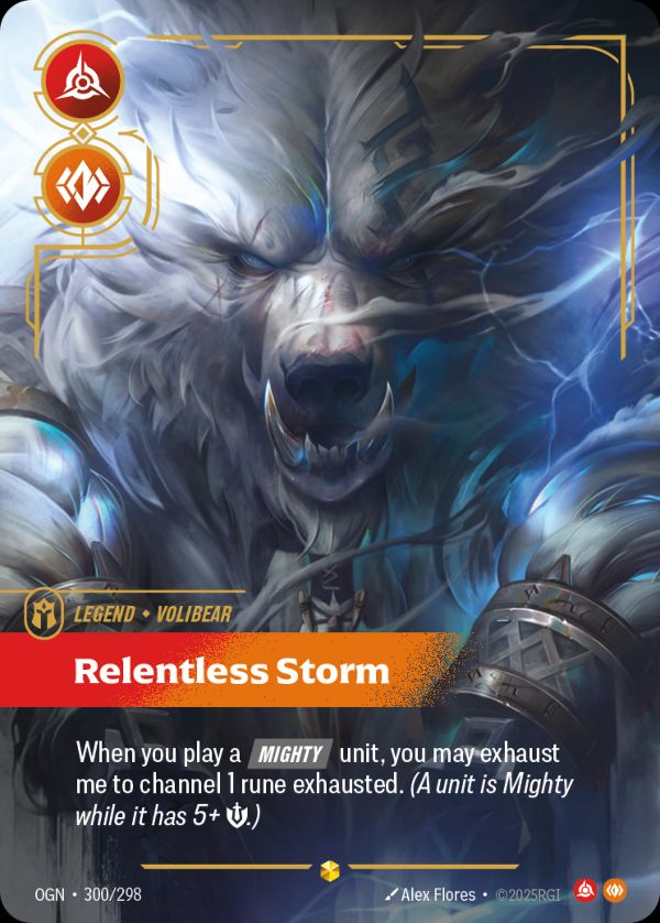 Volibear, Relentless Storm (Overnumbered) — Riftbound card
