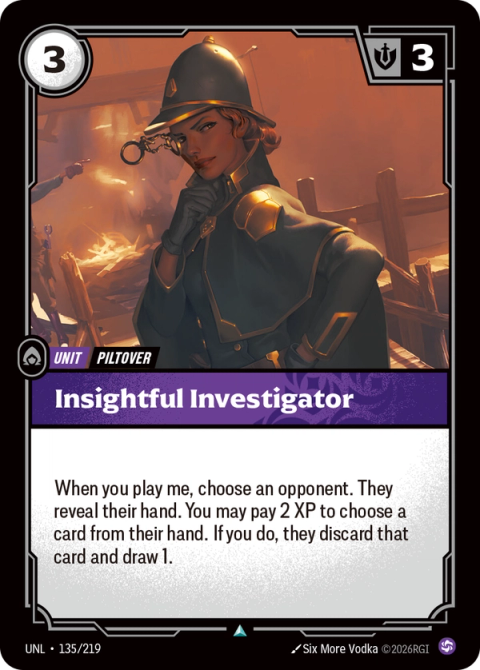 Insightful Investigator — Unleashed #135, art by Six More Vodka