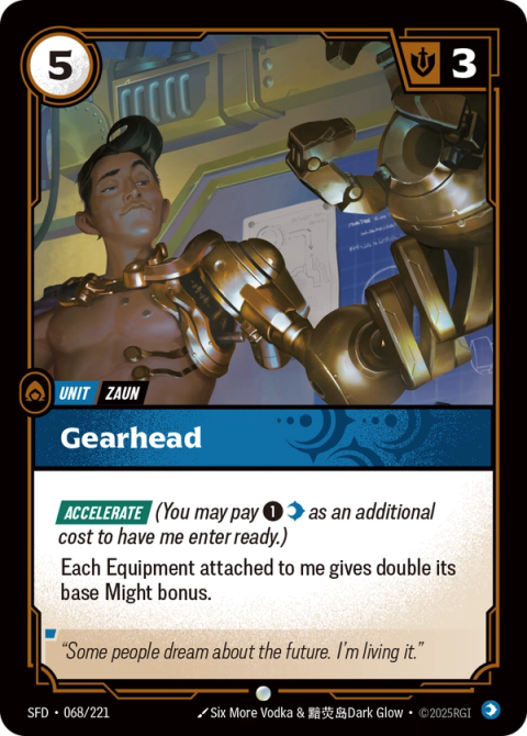 Gearhead — Spiritforged #068, art by Six More Vodka & 黯荧岛Dark Glow