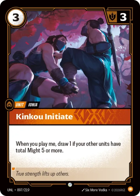 Kinkou Initiate UNL-097 영어판 카드 이미지