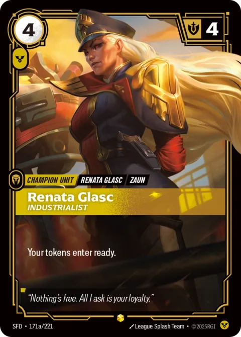Renata Glasc, Industrialist (레나타 글라스크) SFD-171a 영어판 카드 이미지