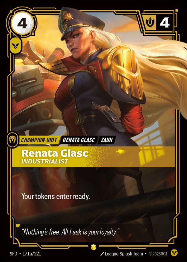 Renata Glasc, Industrialist (Alternate Art) — Riftbound card