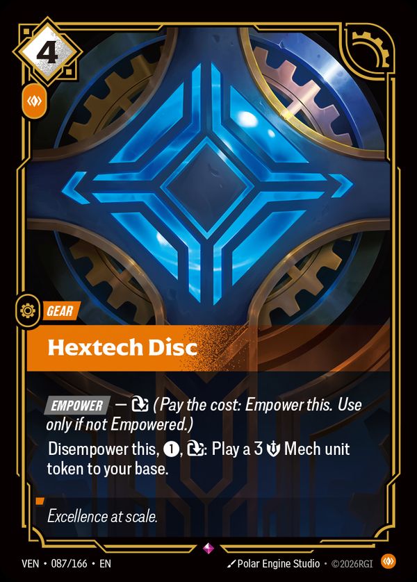 Hextech Disc — Riftbound card