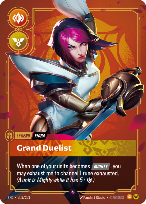 Fiora - Grand Duelist — Spiritforged #205, art by Pandart Studio