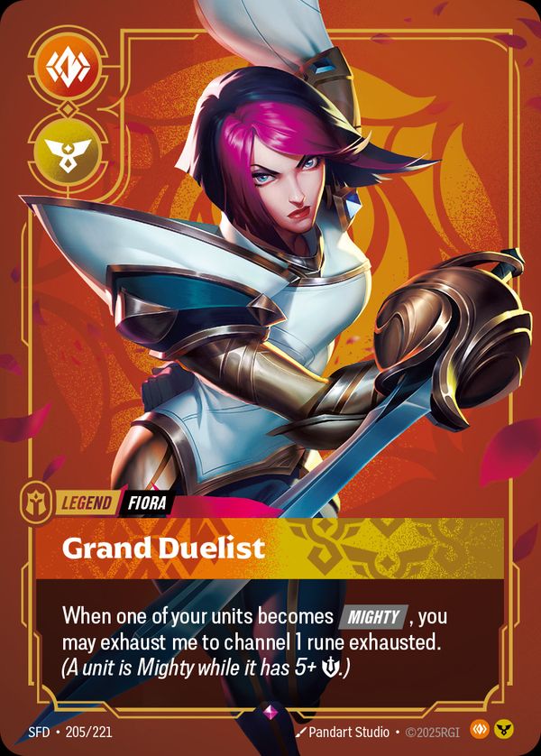 Fiora, Grand Duelist (Metal) (Prize Wall) — Riftbound card