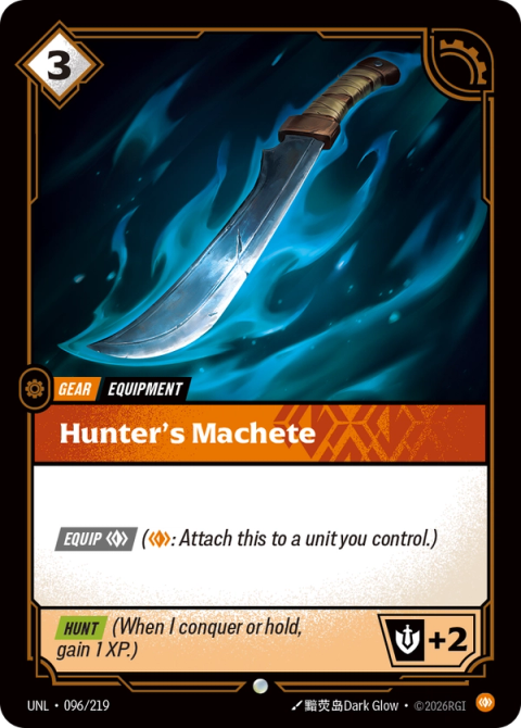 Hunter's Machete — Unleashed #096, art by 黯荧岛Dark Glow