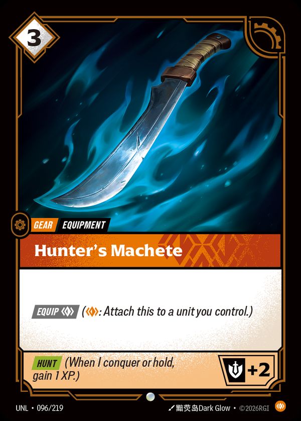 Hunter's Machete — Riftbound card