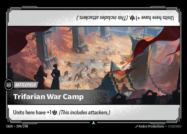 Trifarian War Camp (Oversized) — Riftbound card