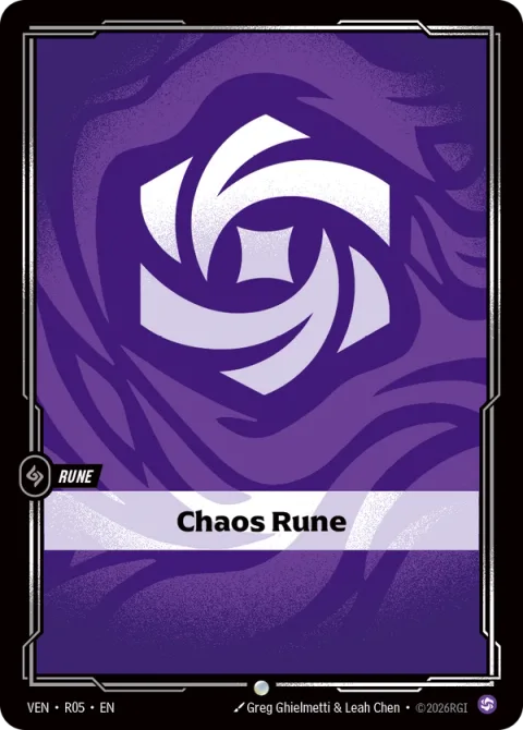 Chaos Rune VEN-R05 영어판 카드 이미지