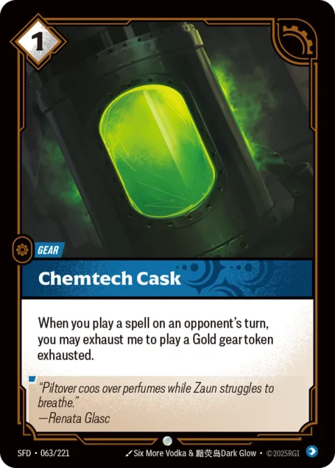Chemtech Cask SFD-063 영어판 카드 이미지