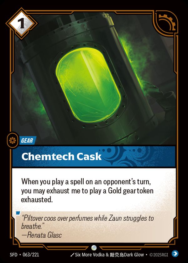 Chemtech Cask — Riftbound card