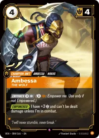 Ambessa, The Wolf, Vendetta