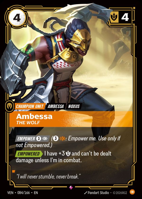 Ambessa, The Wolf — Riftbound card