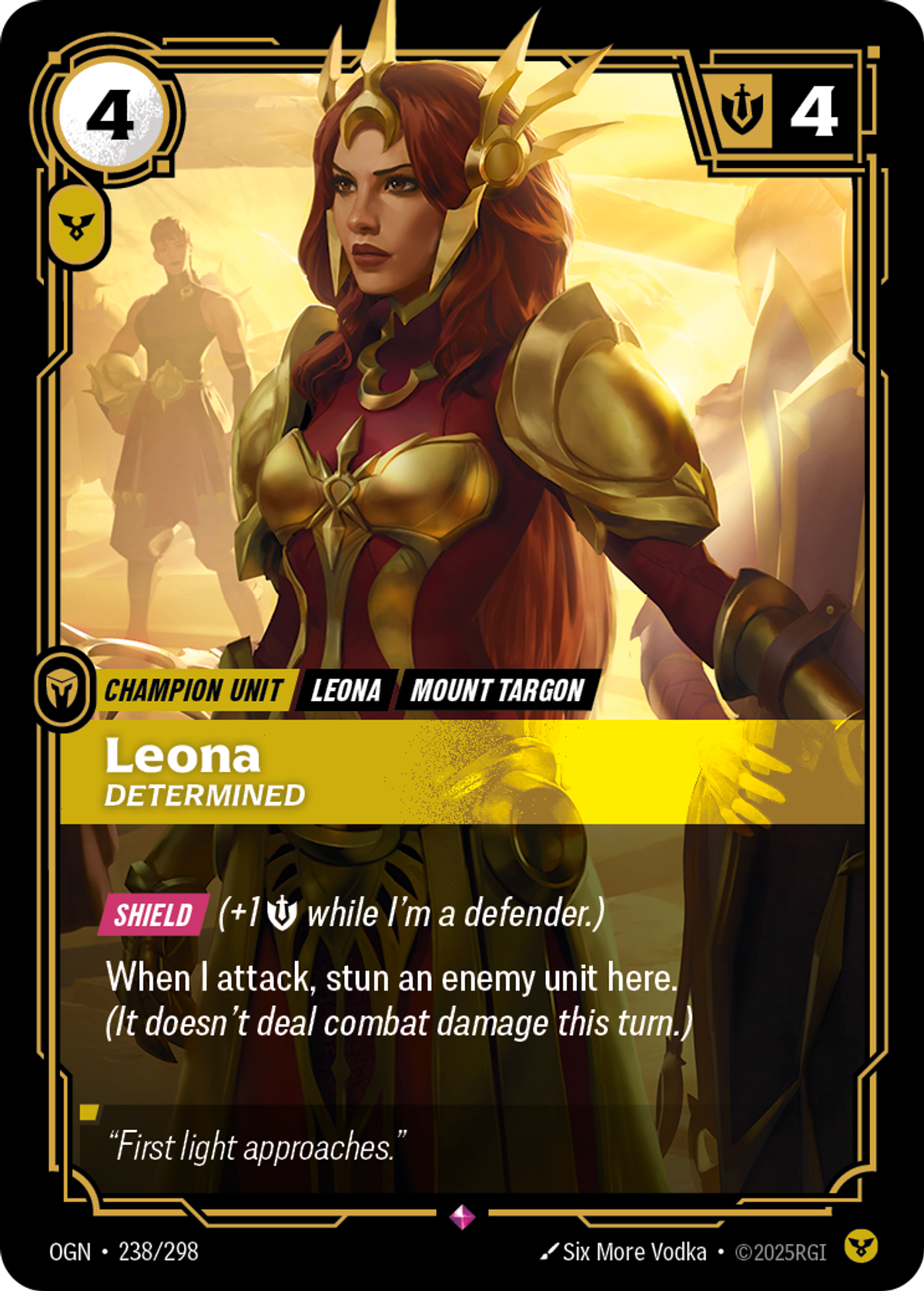 Leona, Determined
