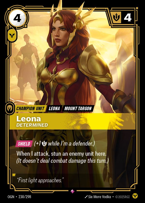 Leona, Determined — Riftbound card