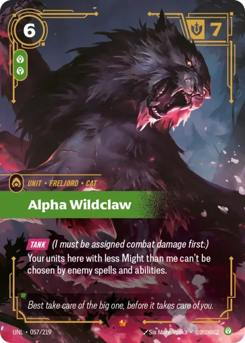 Alpha Wildclaw UNL-057 영어판 카드 이미지