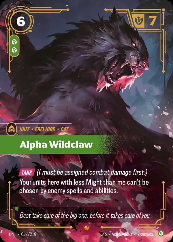 Alpha Wildclaw — Riftbound card