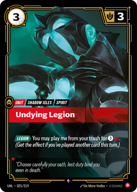 Undying Legion — Unleashed #025, art by Six More Vodka