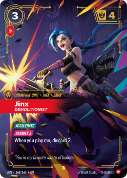 Jinx, Demolitionist (Overnumbered)
